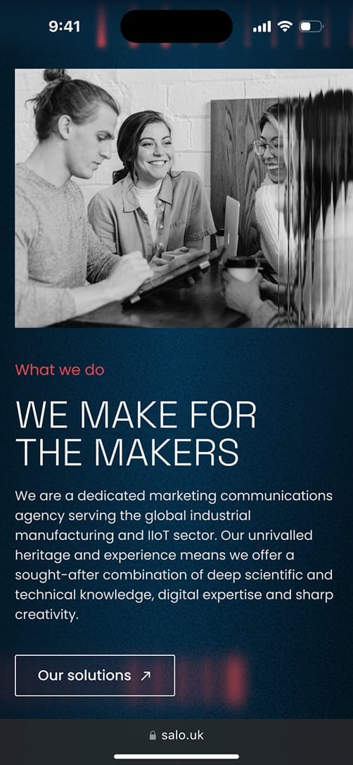 Coda Comms mobile mockup 1.